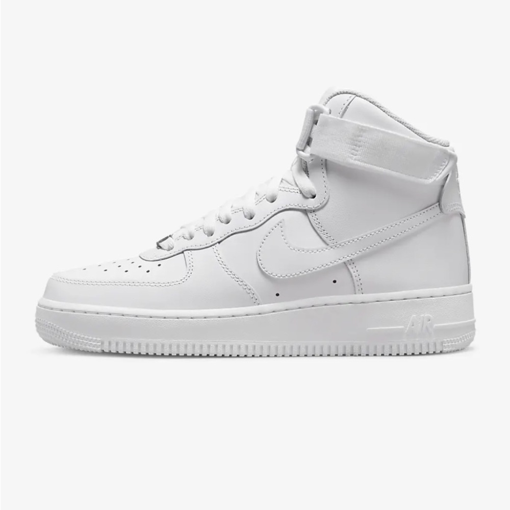 White Airforce One Mid Nikes